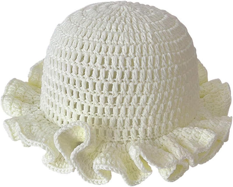 Sterling Foldable Polyester Crochet Bucket Hat™ With Ruffled Brim