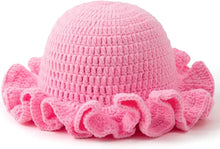 Sterling Foldable Polyester Crochet Bucket Hat™ With Ruffled Brim