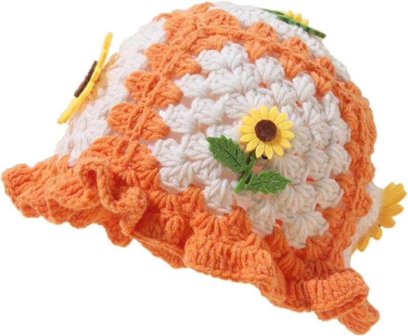 Sterling Foldable Polyester Crochet Bucket Hat™ With Ruffled Brim