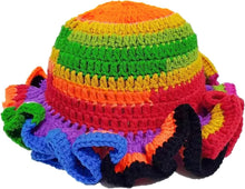 Sterling Foldable Polyester Crochet Bucket Hat™ With Ruffled Brim