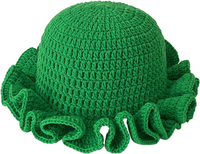 Sterling Foldable Polyester Crochet Bucket Hat™ With Ruffled Brim