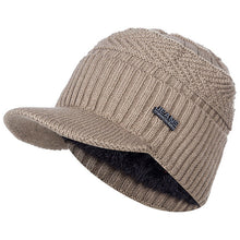 Sterling Fur Lined™ Beanie Visor Knit Cap Plush Ear Coverage