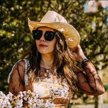 Sterling Cowgirl Straw Prism Hat™ Wide Brim Straw Shine