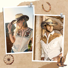 Sterling Embroidered Cowboy Hat™ Wide Brim Straw