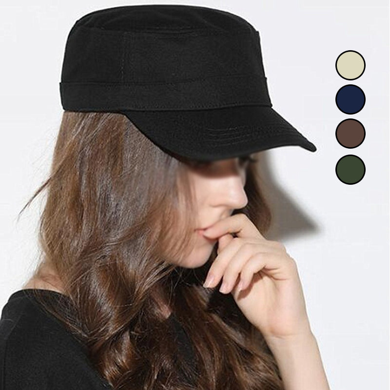 Sterling Breathable Sun Military Hat™ Woven Short Brim Strap