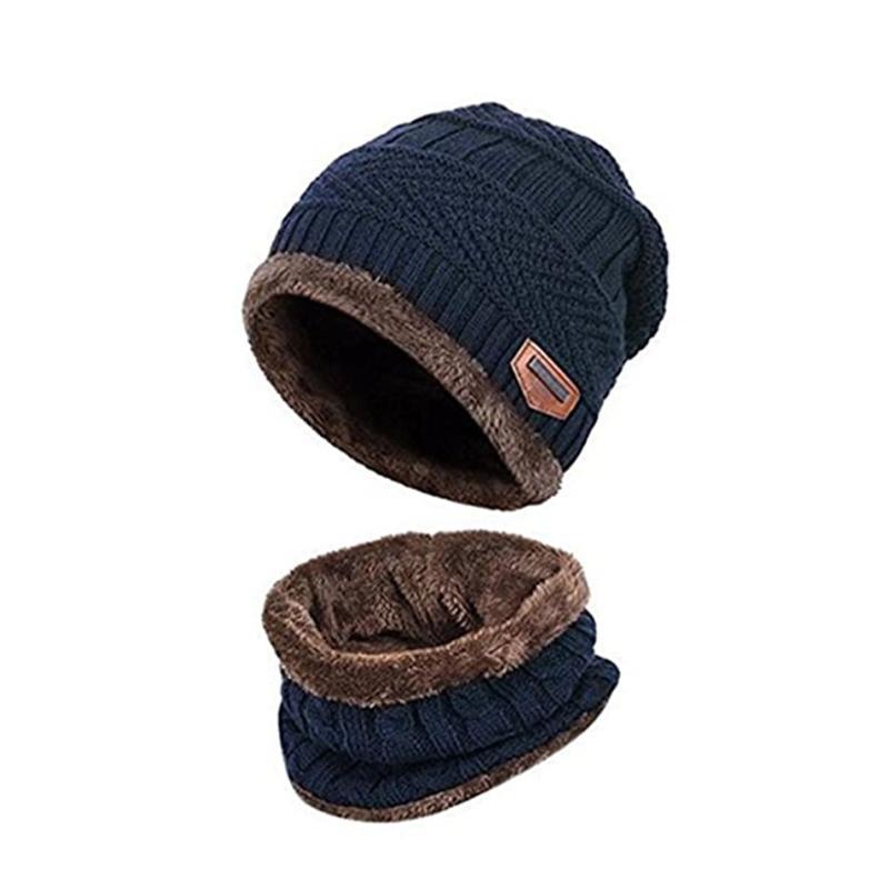 Sterling Warm Beanie Cap™ With Scarf Knit Hood Neck Warmer