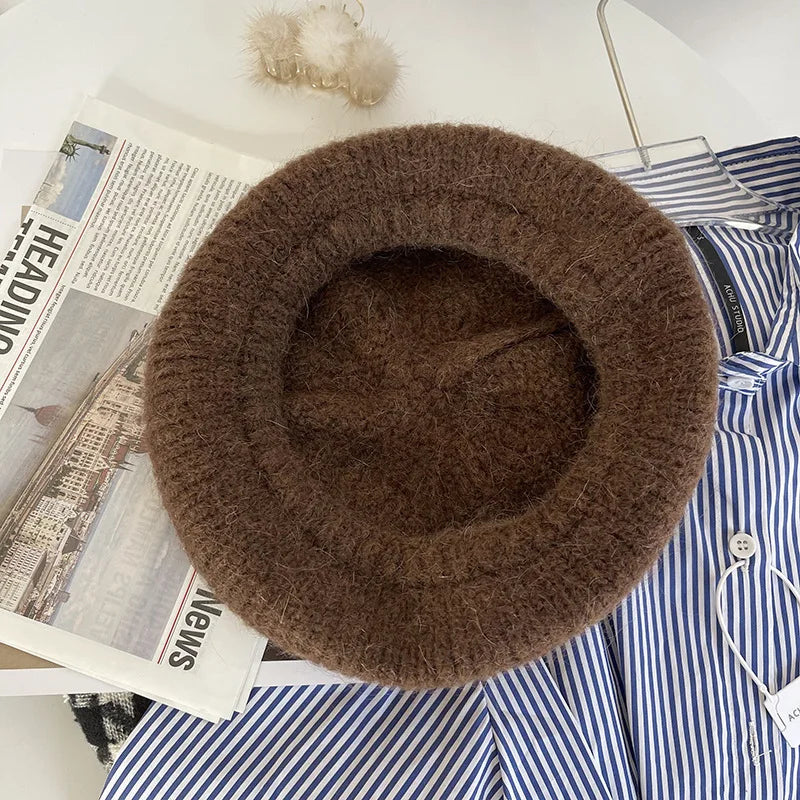 Sterling Knitted Winter Beret Hat™ for Women Soft Knit Crown