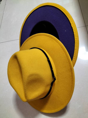 Sterling Aurelia™ Color-Trim Wool-Felt Fedora