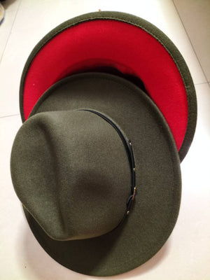 Sterling Aurelia™ Color-Trim Wool-Felt Fedora