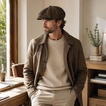 Sterling Ashbourne Newsboy Cap™ In Wool Blend With Octagonal Crown