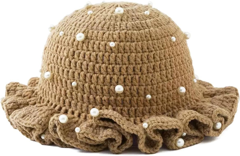 Sterling Foldable Polyester Crochet Bucket Hat™ With Ruffled Brim