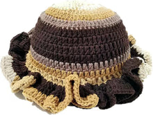 Sterling Foldable Polyester Crochet Bucket Hat™ With Ruffled Brim