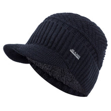 Sterling Fur Lined™ Beanie Visor Knit Cap Plush Ear Coverage