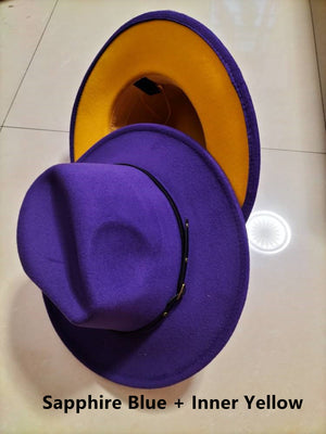 Sterling Aurelia™ Color-Trim Wool-Felt Fedora