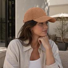 Sterling Corduroy Baseball Cap With Adjustable Buckle Closure