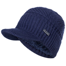 Sterling Fur Lined™ Beanie Visor Knit Cap Plush Ear Coverage