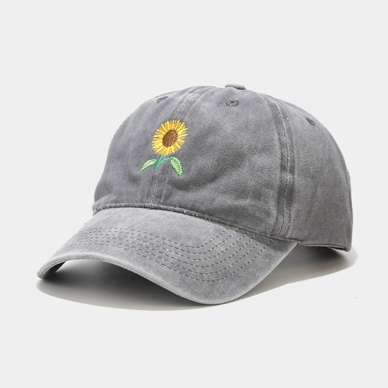 Sterling Vintage Sunflower™ Cap Washed Peaked Outdoor Travel Hat