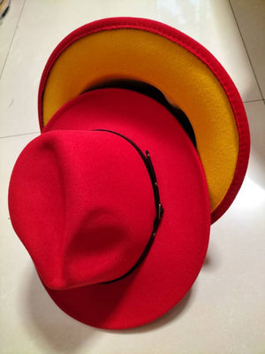Sterling Aurelia™ Color-Trim Wool-Felt Fedora