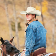 Sterling Cattleman Crease Western Hat™ Ivory Wide Brim