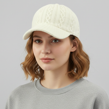 Sterling Emilia Knit Cap™ Cable Knit Baseball Cap Adjustable Fit