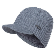 Sterling Fur Lined™ Beanie Visor Knit Cap Plush Ear Coverage