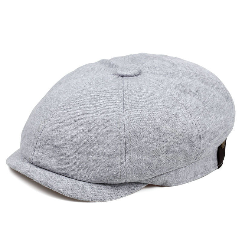 Sterling™ Retro British Octagonal Flat Cap Satin Weave Curling Brim