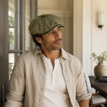 Sterling™ Washed Cotton Newsboy Cap with Short Visor