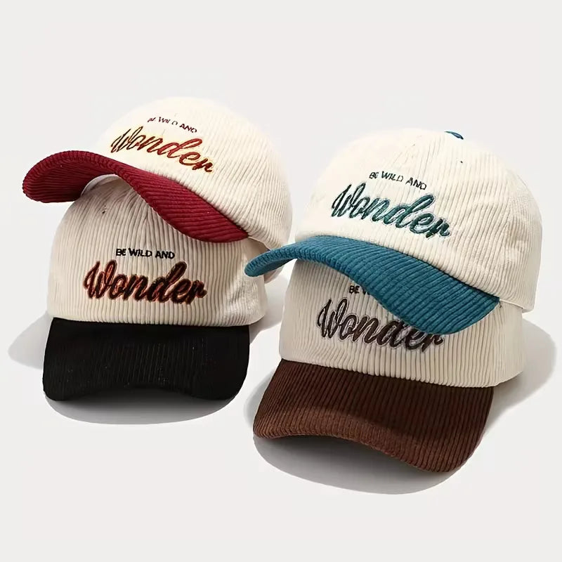 Sterling Corduroy Baseball Cap™ With Embroidered Letters