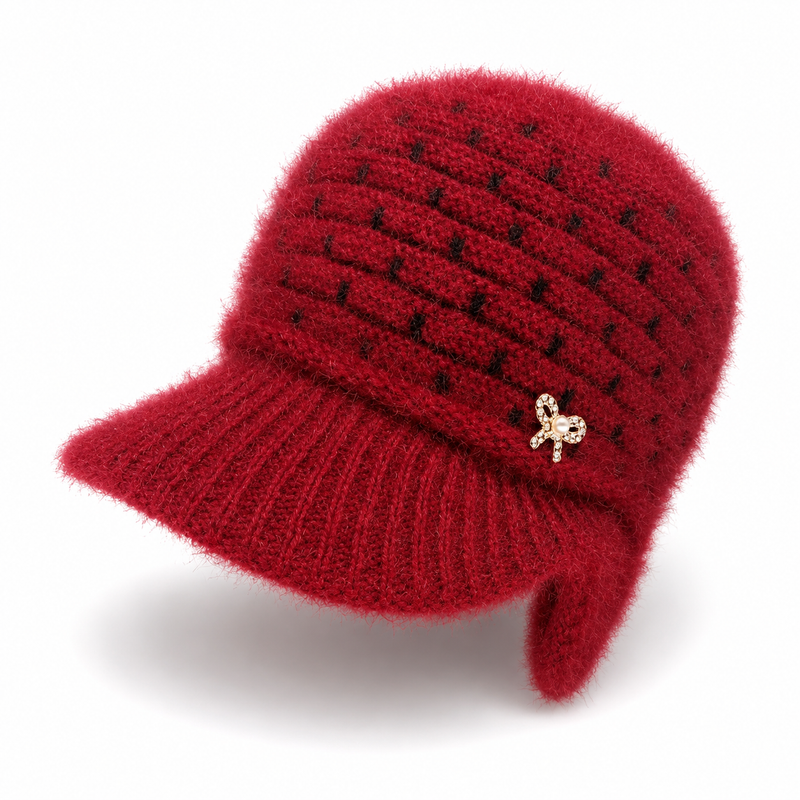 Sterling™ Fleece Lined Knit Visor Cap with Soft Duckbill Brim