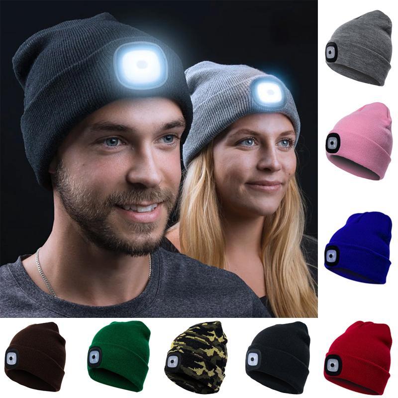 Sterling LED Knitted Winter Beanie Hat™ Cuffed Knit Light