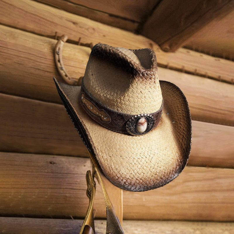 Sterling Embroidered Cowboy Hat™ Wide Brim Straw