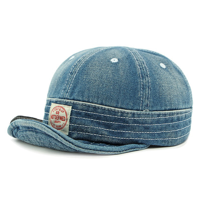 Sterling Retro Denim Flip Hat™ Beret Casual Cap Adjustable Hat