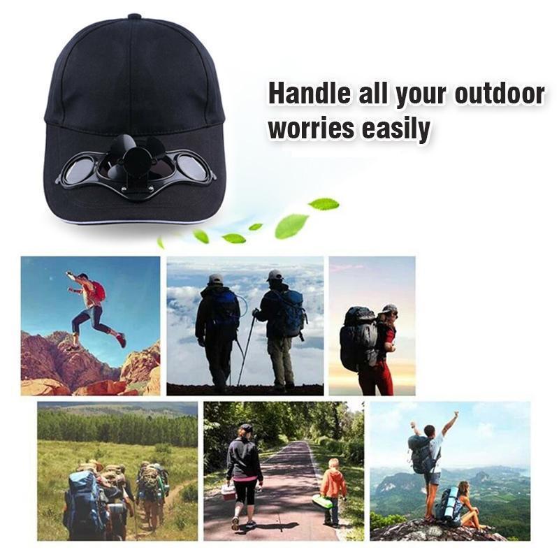 Sterling Solar Powered Cooling Cap™ Fan Brim Airflow Panel