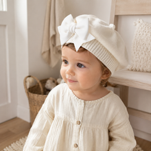 Sterling™ Baby Knit Beret with Bow Detail