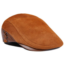 Sterling Leather Cowhide Beret Flat Cap™ Adjustable Back