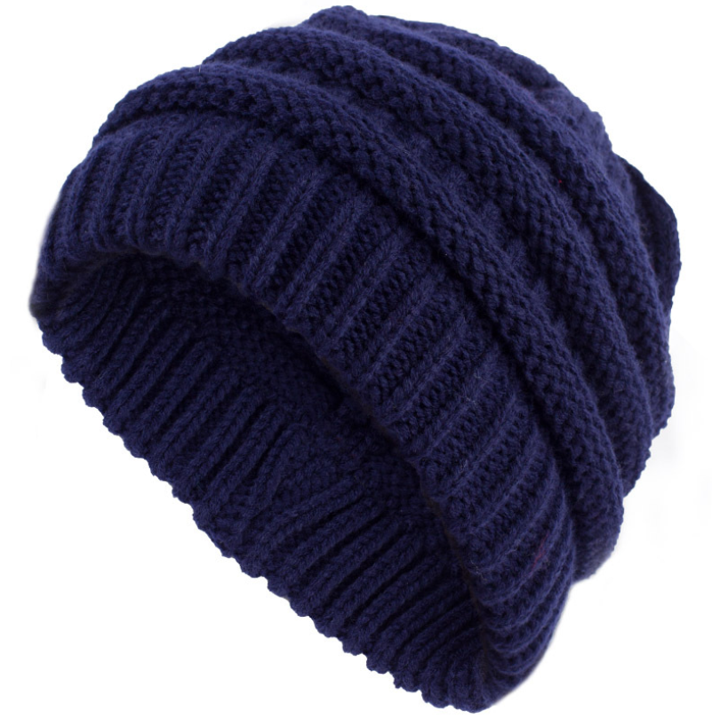 Sterling High Bun™ Beanie Acrylic Cable Knit Hair Opening