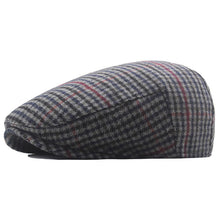 Sterling Herringbone™ Cheesecutter Flat Cap Polyester Curved Brim