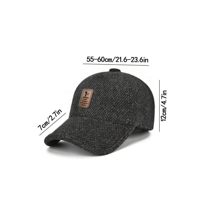 Sterling Winter Baseball Cap™ With Earflaps Fleece Ear Cover