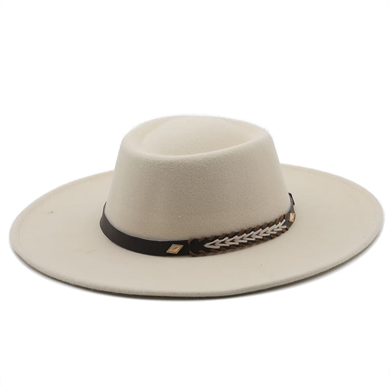 Sterling Atlanta™ Wide Brim Porkpie Hat Woven Brim Detail