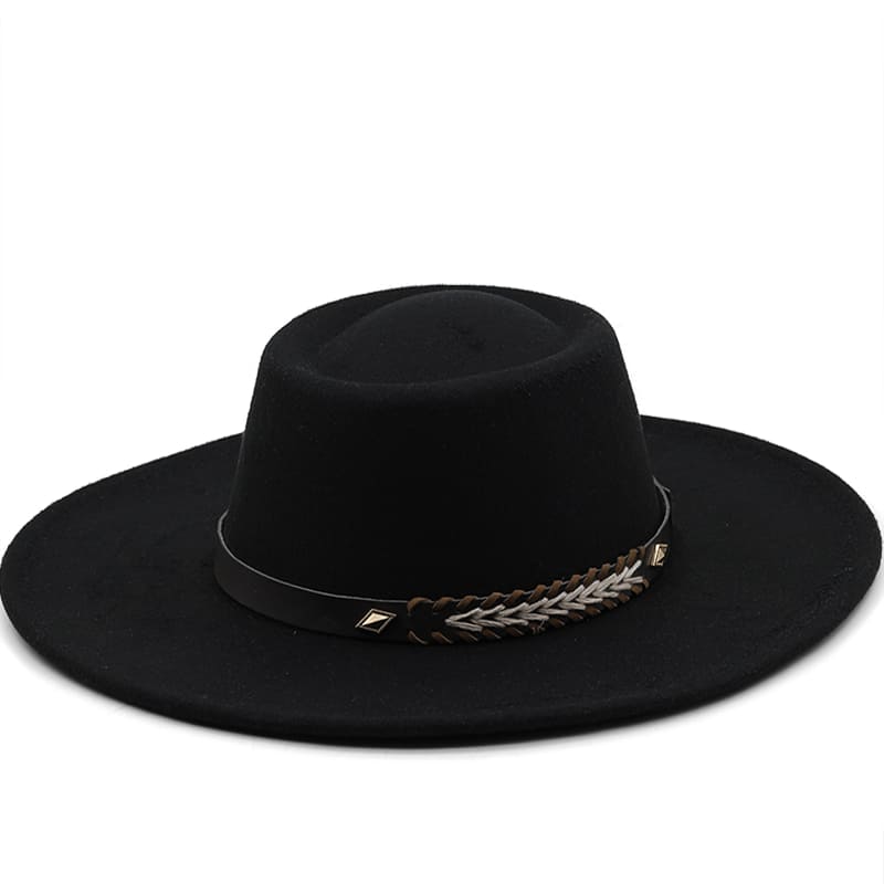 Sterling Atlanta™ Wide Brim Porkpie Hat Woven Brim Detail