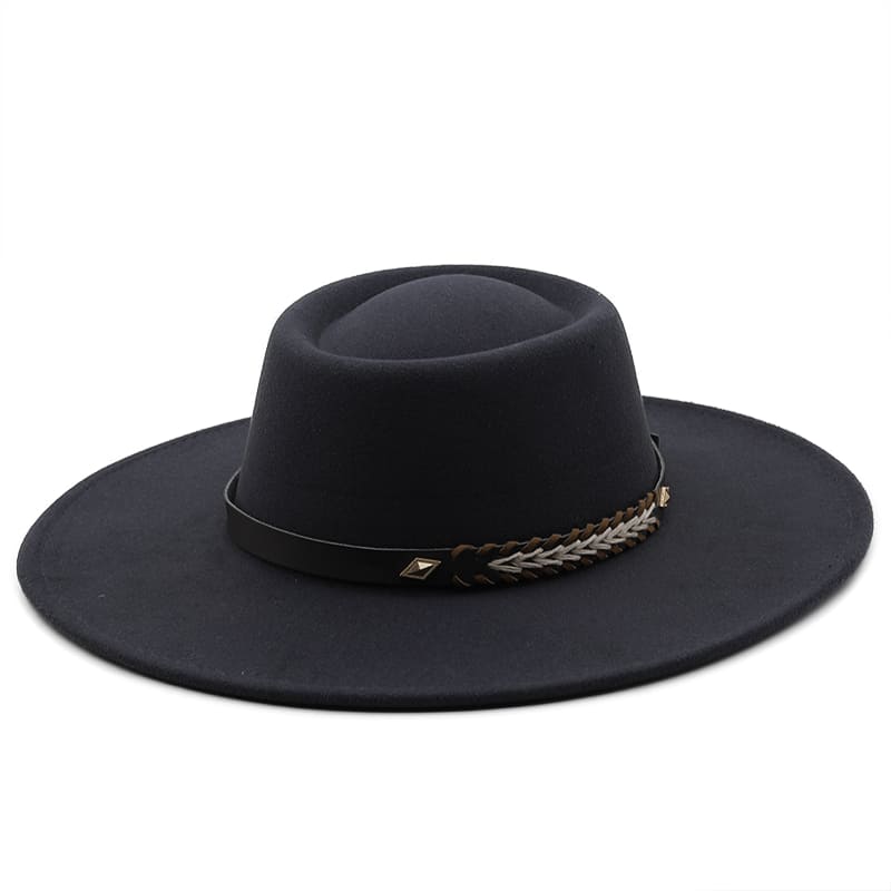 Sterling Atlanta™ Wide Brim Porkpie Hat Woven Brim Detail