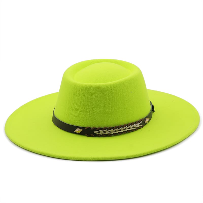 Sterling Atlanta™ Wide Brim Porkpie Hat Woven Brim Detail