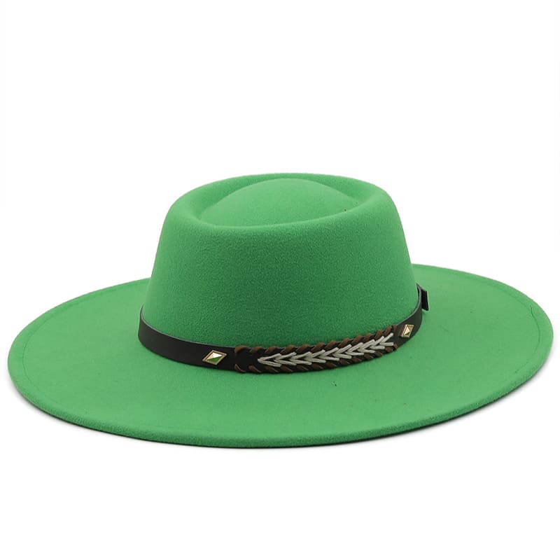 Sterling Atlanta™ Wide Brim Porkpie Hat Woven Brim Detail