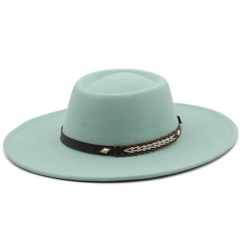 Sterling Atlanta™ Wide Brim Porkpie Hat Woven Brim Detail