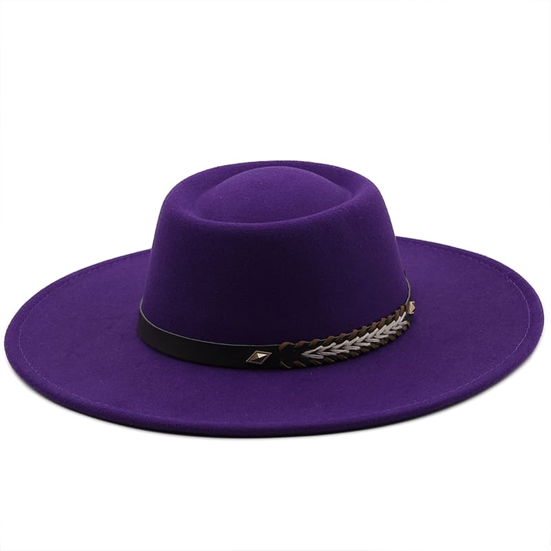 Sterling Atlanta™ Wide Brim Porkpie Hat Woven Brim Detail