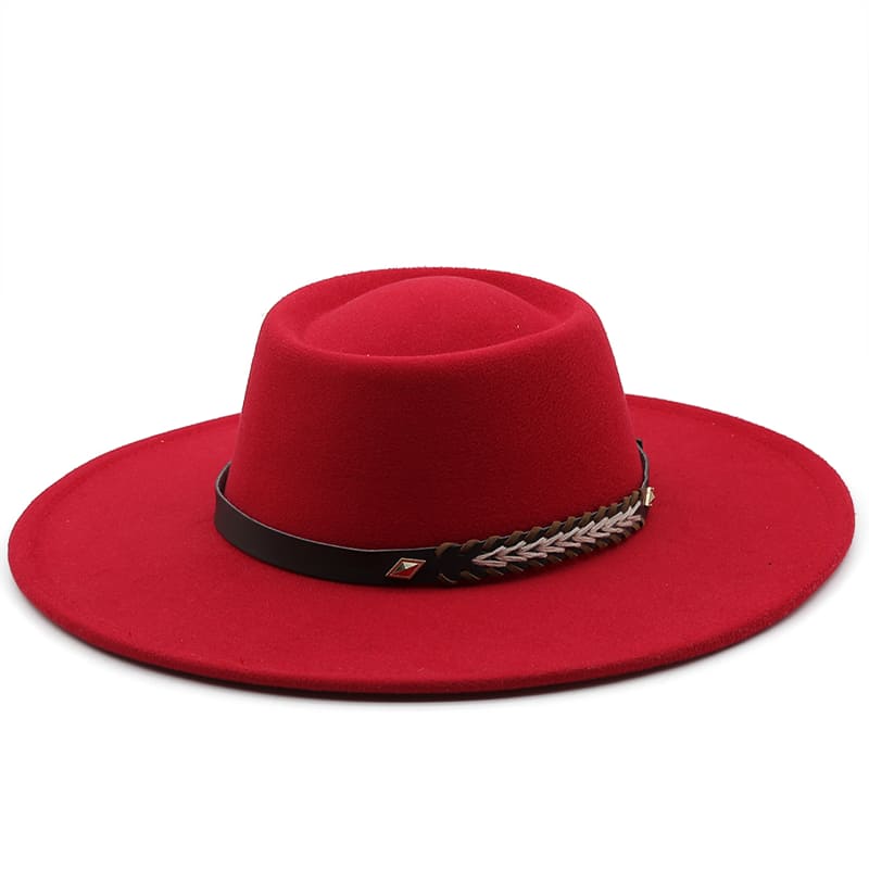 Sterling Atlanta™ Wide Brim Porkpie Hat Woven Brim Detail
