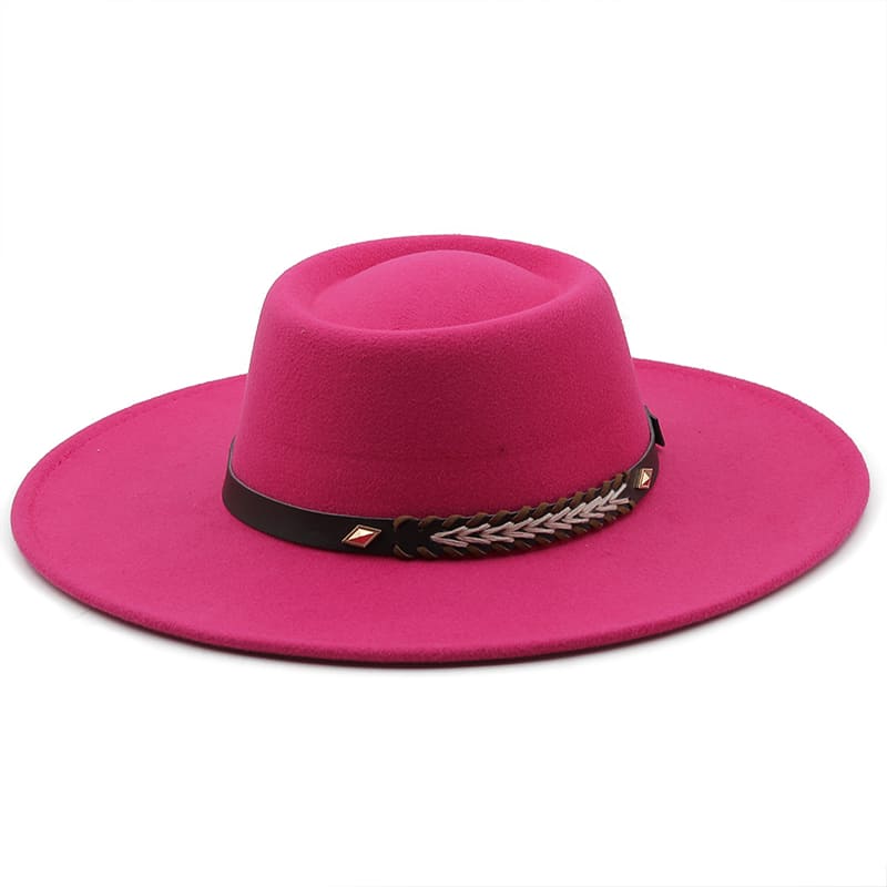 Sterling Atlanta™ Wide Brim Porkpie Hat Woven Brim Detail