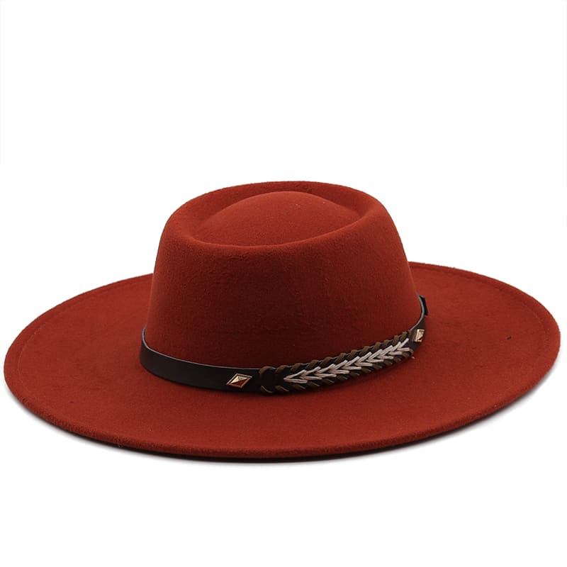 Sterling Atlanta™ Wide Brim Porkpie Hat Woven Brim Detail