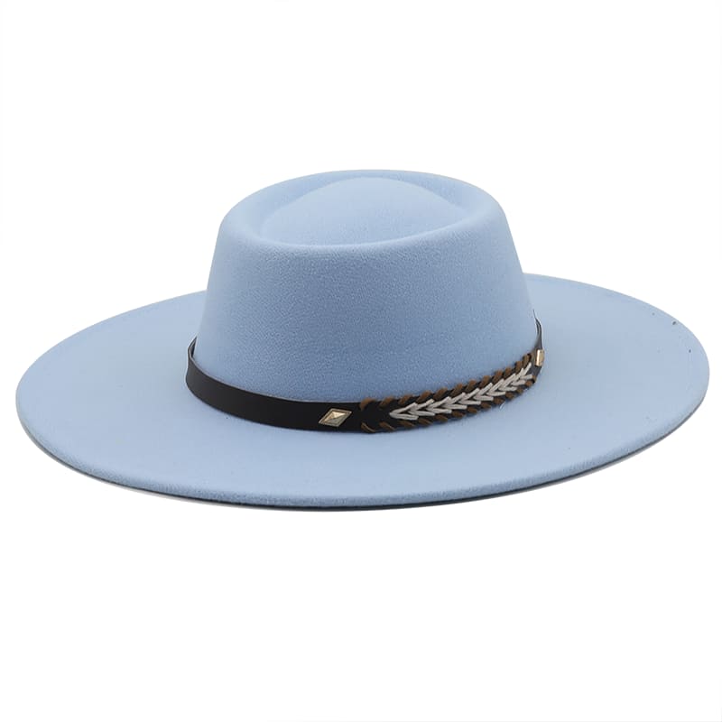 Sterling Atlanta™ Wide Brim Porkpie Hat Woven Brim Detail