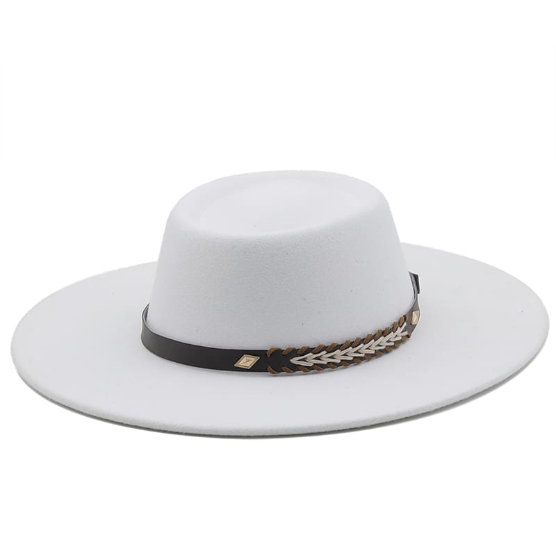 Sterling Atlanta™ Wide Brim Porkpie Hat Woven Brim Detail
